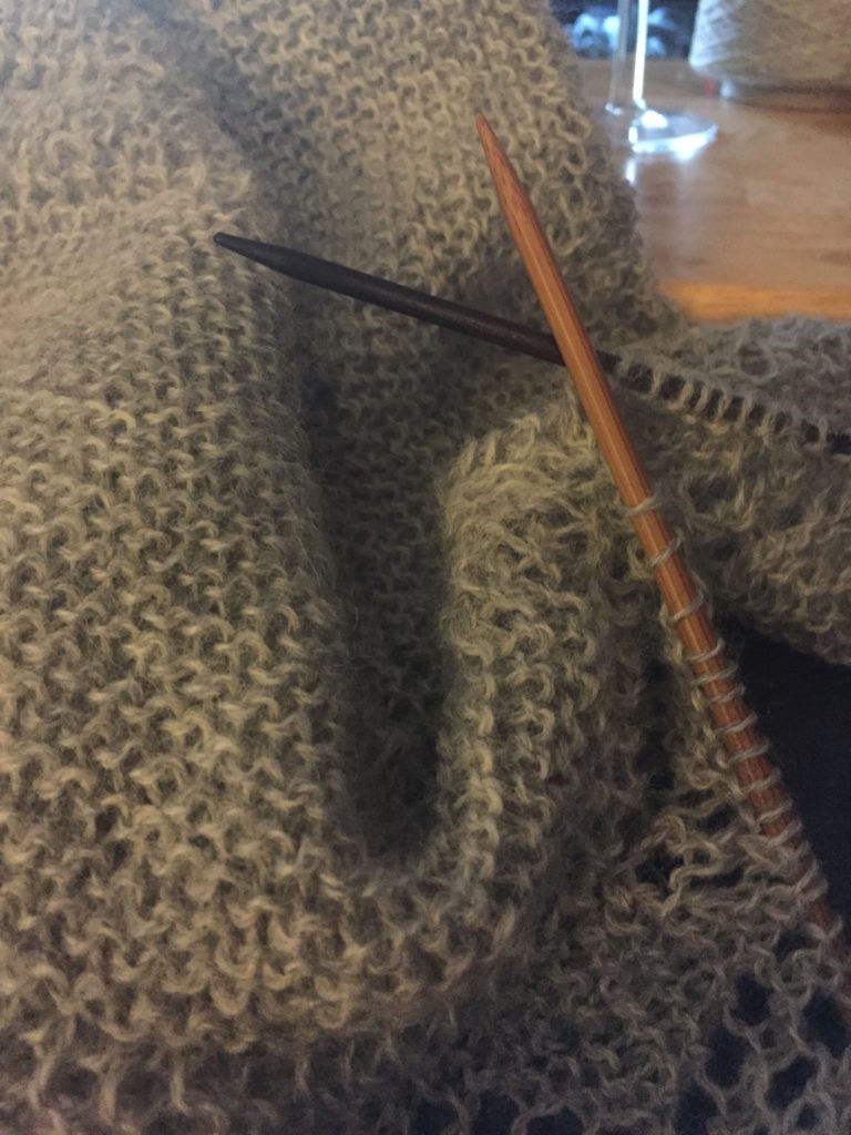 Stonington shawl ready to graft