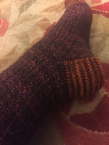 Gentleman's Sock in Railway Stitch